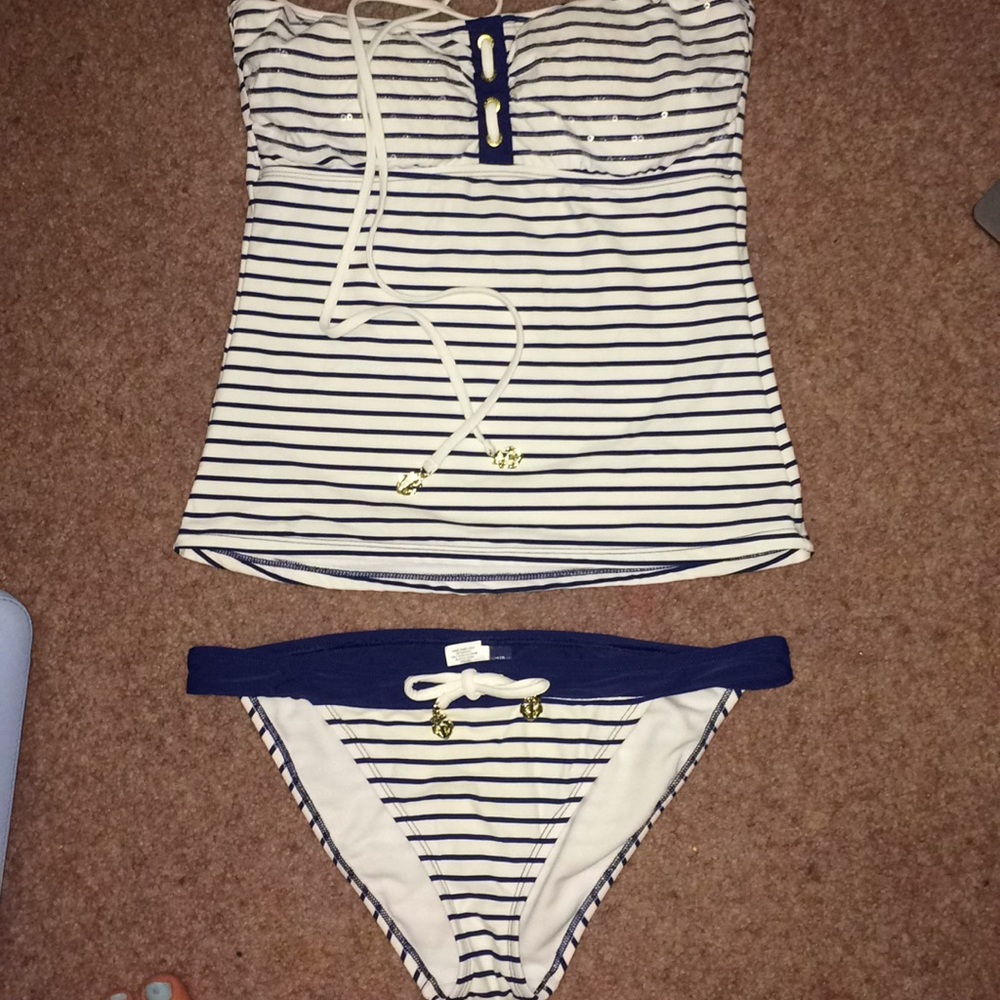 Sperry Top-Sider Two Piece Striped Swimsuit